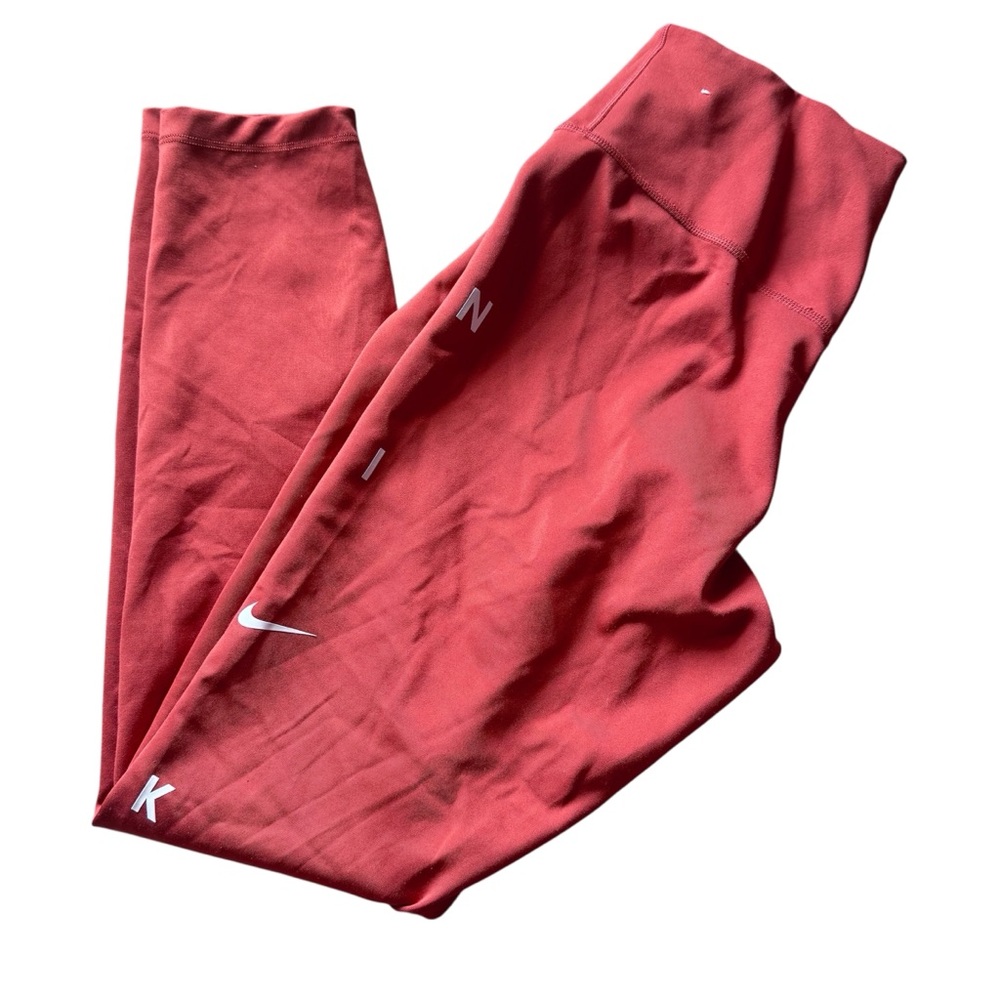 Nike Women One Graphic Training Tight Pant DJ0778-895 Orange Size M